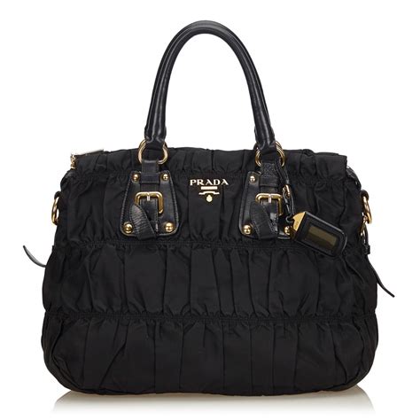 prada black classic bag|pictures of Prada handbags.